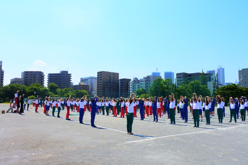 体育大会全体練習が始まりました！ | お茶の水女子大学附属中学校